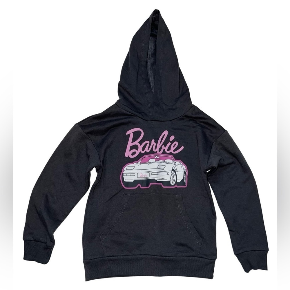 Mad Engine Girls Barbie Pullover Hoodie Sweater Gray Size S(6/7) NWT